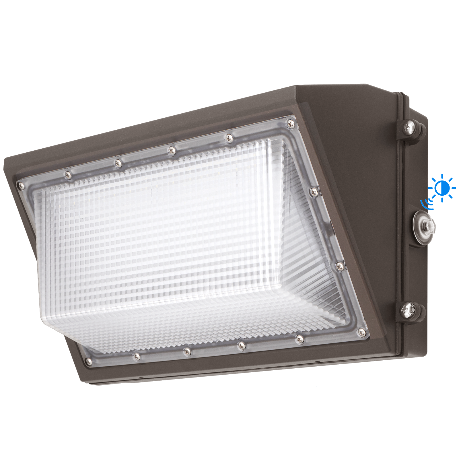 The Noctilumelle LED wall pack light with photocell sensor